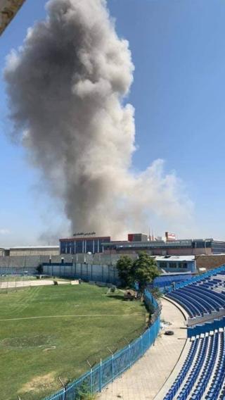 تصویر از انفجاری قدرتمند شهر کابل را لرزاند