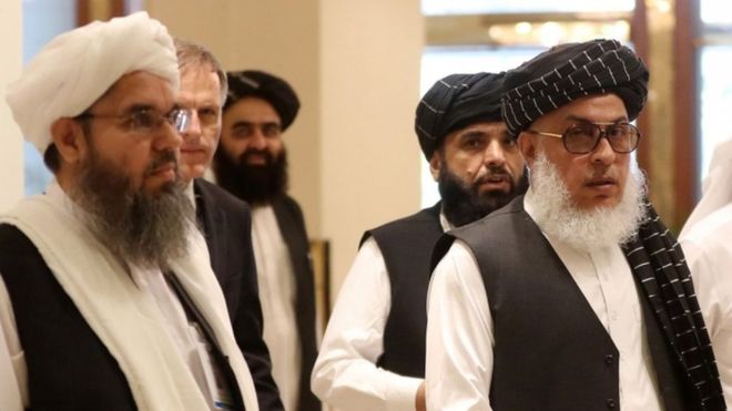تصویر از آمریکا آماده توافق؛ طالبان از اعلام‌ نشدن نام اعضای هیات مذاکره‌کننده دولت انتقاد کرد