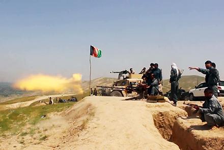 تصویر از نیروهای امنیتی از حملۀ طالبان برشهر تالقان جلوگیری کردند