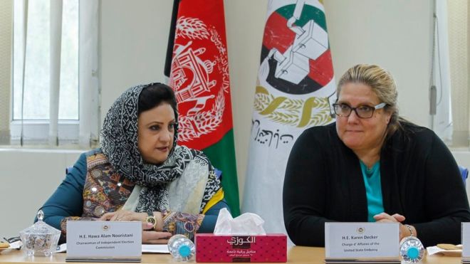 تصویر از سفارت آمریکا در کابل: تقلب در انتخابات افغانستان جایی ندارد