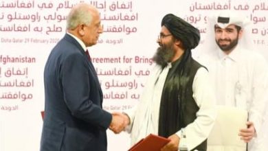 تصویر از آمریکا و طالبان پس از دو دهه جنگ در یک اقدام تاریخی توافقنامه صلح امضا کردند