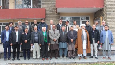 تصویر از جلسه فوق العاده هیئت رهبری حزب حرکت اسلامی متحد افغانستان.