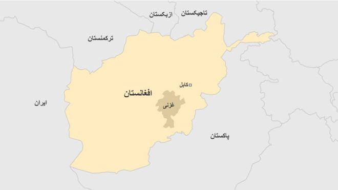 تصویر از انفجار خودرو بمب‌گذاری شده در مرکز ولسوالی آبند غزنی سه نفر را کشت