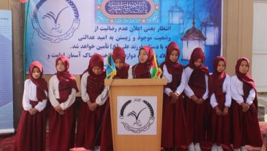 تصویر از طی محفلی با شکوهی از خجسته میلاد با سعادت منجی عالم بشریت، صاحب عصر والزمان مهدی موعود تجلیل به عمل آمد